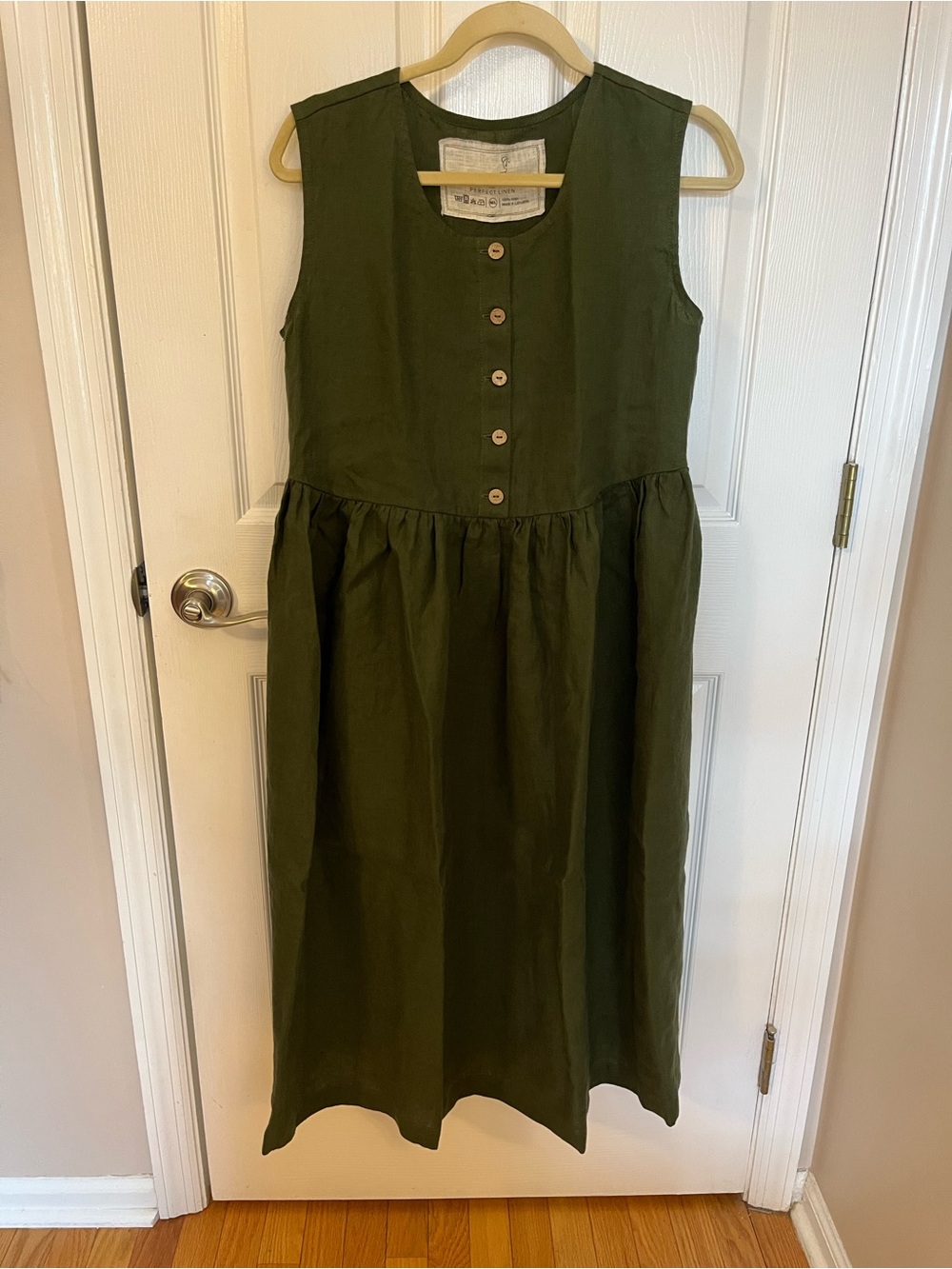 Notperfectlinen Maxi Mama M/L Juniper Green
